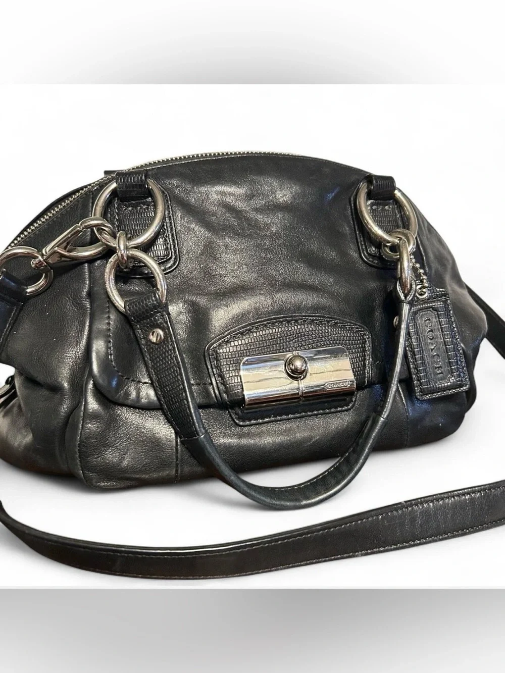 Coach Kristen leather satchel bowlers bag